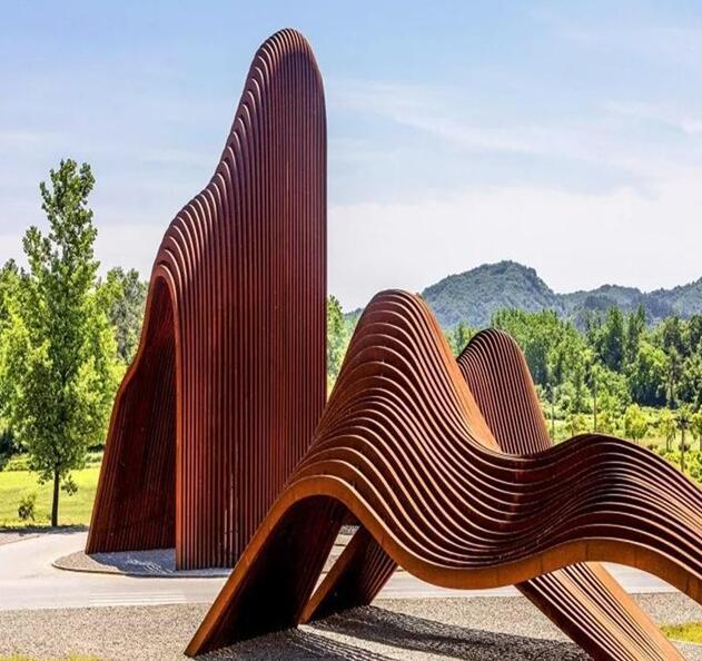 荔城锈钢板造型